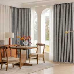 Tonn 100% Blackout Curtain, 9 Colors, Faux Linen Darkening Custom Curtain Panel, Thermal For Bedroom & Livingroom, 1Pc - thumbnail 3
