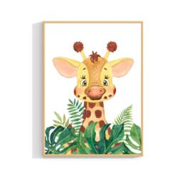 Safari Jungle Animals Nursery Decor, Prints, Set, Baby Wall Art, Theme, Elephant Giraffe Zebra - thumbnail 2