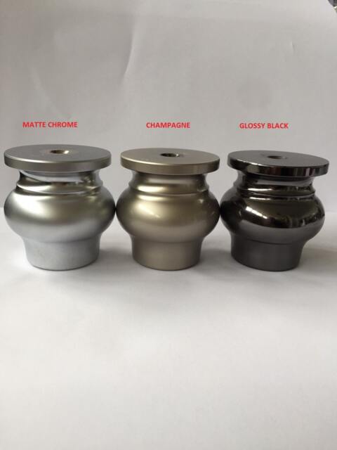 Set Of 4 Furniture Legs Bun Sofa Couch Feet Replacement Tip Aluminum - image 1