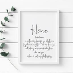 Home Definition Print Stylish Unframed Wall Art - thumbnail 4