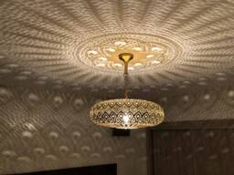 Engraved Moroccan Pendant Light Handmade Brass Home Decor
