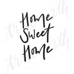 Home Sweet Print, Digital Download, Simple Decor, Minimalist Office Wall Art, Calligraphy Art - thumbnail 3