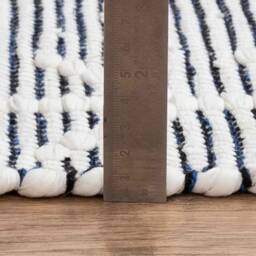White Black Hand Woven Cotton Boho Moroccan Inspired Rug Sizes-3x5, 4x6, 5x8, 8x10 #jr-5 - thumbnail 4