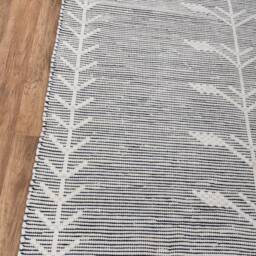 White Black Hand Woven Cotton Boho Moroccan Inspired Rug Sizes-3x5, 4x6, 5x8, 8x10 #jr-5 - thumbnail 3