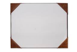 Deluxe Leather Desk Blotter Vintage Italian Hide, Four Corner Style - thumbnail 1
