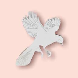 Custom Bird Shaped Acrylic Mirror Many Colors & Sizes - thumbnail 2