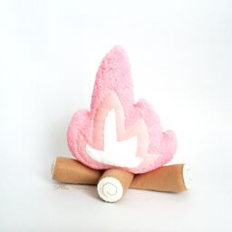 Decorative Flame Campfire Toy Gift Woodland Decor Girls Theme Christmas Campfire Pillow - thumbnail 3