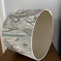 Sanderson Dune Hares Luxury Lamp Shade. Mist & Pebble. Bespoke. Handmade Table Or Pendant Drum Shades in 20cm, 30cm 0R 40cm - thumbnail 2