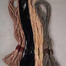 Modern Faux Leather Curtain Holdback - Minimal Wall Mounted Strap Tieback Scandinavian Window Decor 1M Length - thumbnail 4
