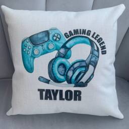 Personalised Gaming Cushion Gamer Legend Gift Christmas Birthday Easter - thumbnail 4