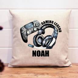 Personalised Gaming Cushion Gamer Legend Gift Christmas Birthday Easter - thumbnail 2