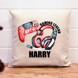 Personalised Gaming Cushion Gamer Legend Gift Christmas Birthday Easter - thumbnail 3