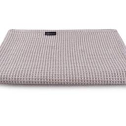 Waffle Linen Bath Mat Organic Cotton Blend, Absorbent Shower Rug - thumbnail 4