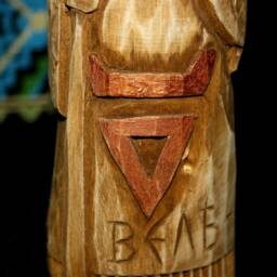 Wooden Slavic God Veles. Linden Statue. Veles Protection & Viking Talisman. Handmade Wood Carving. Ukrainian Pagan Souvenir - thumbnail 4