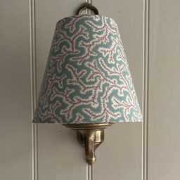 Ian Sanderson Dulcie Havana Luxury Candle Clip Lampshade. Bespoke. Handmade. Wall Lights. Chandeliers. Optional Velvet Trim - thumbnail 2