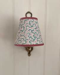 Ian Sanderson Dulcie Havana Luxury Candle Clip Lampshade. Bespoke. Handmade. Wall Lights. Chandeliers. Optional Velvet Trim - thumbnail 1