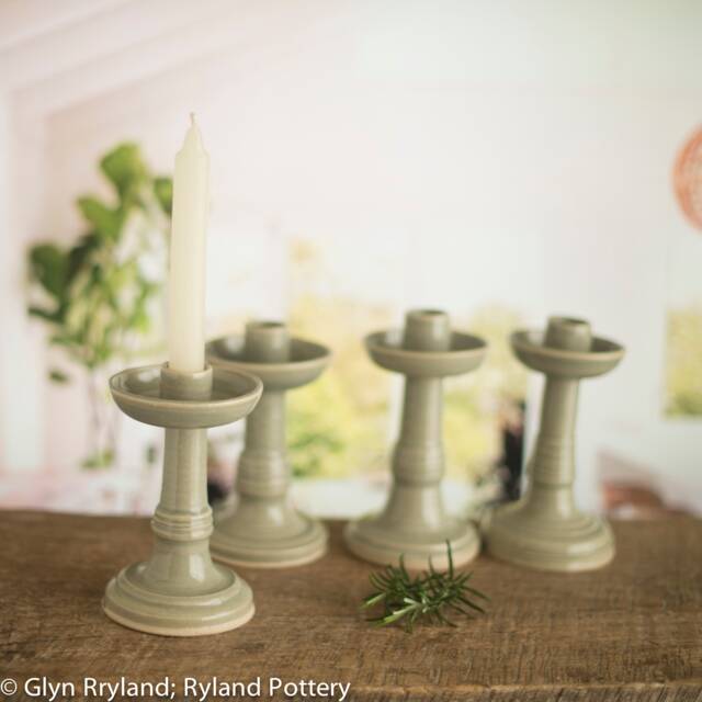 Handmade Pottery Candlestick - image 1