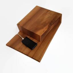 Modrn Floating Nightstand - Mid-Century Modern Bedside Table With Drawer - thumbnail 3