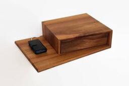 Modrn Floating Nightstand - Mid-Century Modern Bedside Table With Drawer - thumbnail 1
