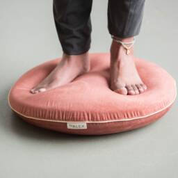 Exersice Cushion With Cover - Wobble Stability Cushion Velvet Brown - Byalex - thumbnail 1