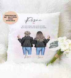Personalised Friend Cushion, Sister Gift Keepsake