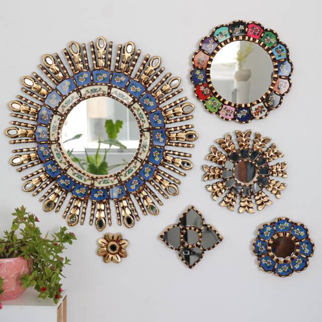 "Peruvian Mirrors ""Rainbow Blue Collection" - image 1
