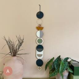 Longer Wall Art - Geometric Artwork Minimal Home Decor New Trend Slim Centre Piece Thin Tapestry Wood - thumbnail 1
