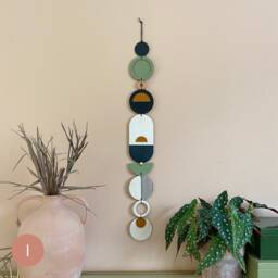 Longer Wall Art - Geometric Artwork Minimal Home Decor New Trend Slim Centre Piece Thin Tapestry Wood - thumbnail 4