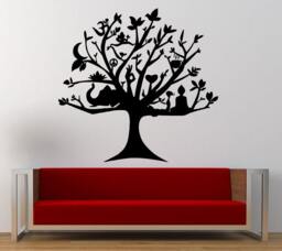 Yoga Ohm Floral Tree Ganesha Elephant Meditation Wall Decal Sticker Vinyl Mural Leaving Bedroom Room Home Decor Free Shipping L357 - thumbnail 1
