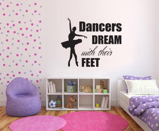 Dancers Dream With Their Feet - Wall Sticker Dance Vinyl Decal - image 1