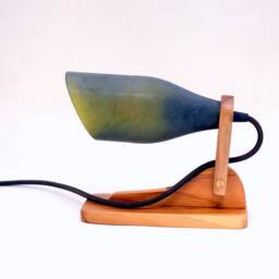 Frosted Wine Bottle Cut Wall Lamp - Adjustable Bed Side Spot Light Unique Contemporary Bar Lighting - thumbnail 3