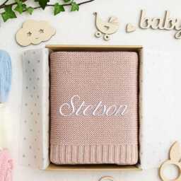 Personalised Name Baby Blankets, Embroidered Blankets For Baby, Cotton Blanket Newborns, Girl Gifts, Shower Gifts - thumbnail 3