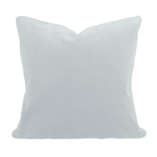 Spa Blue Velvet Pillow Cover Plush Decorative Toss - image 1