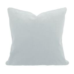 Spa Blue Velvet Pillow Cover Plush Decorative Toss - thumbnail 1