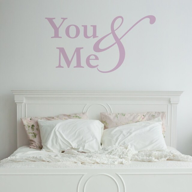 Wall Sticker You & Me - Decals Tattoo Art Quote Home Decor Love - image 1