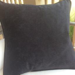 Clarence House Pillow Cover in Tibet Dragon(Small Scale Cinnabar With Black Velvet Cord & Back - thumbnail 3