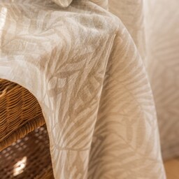 Caiijue Sheer Curtain, Natural Custom Linen Cotton Curtain For Livingroom & Bedroom, Extra Long 1Pc - thumbnail 3