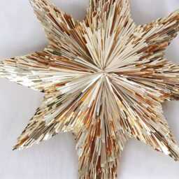 10??? Handmade Champagne Gold Star Tree Topper - Elegant Christmas Top Xmas Ornaments Luxury Holiday Decor Unique Design - thumbnail 2