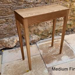 Handmade Ash Console Table Narrow Solid Wood Sofa Side Table - thumbnail 3