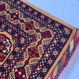 Handwoven Wool Ahal Gul Rug 4.8x3.3 Ft Traditional Afghan Carpet - thumbnail 2