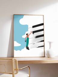 Piano Music Print, Poster, Retro Gift, Wall Art, Gift For Lover, Musician, Vintage Art - thumbnail 1
