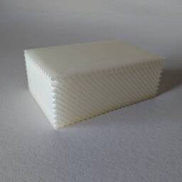 3D Printed Box With Diagonal Stripe Design - thumbnail 3