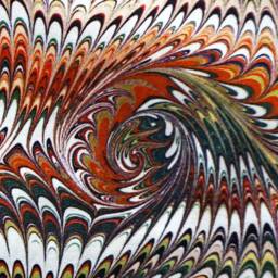 Art-Deco Pillow Cases Cushion Organic-Cotton Marbling Brown Black White - thumbnail 4