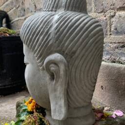 Beautifully Detailed Kwan Yin Head Statue, For The Home Or Garden. From Sius - thumbnail 3