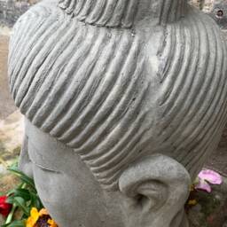 Beautifully Detailed Kwan Yin Head Statue, For The Home Or Garden. From Sius - thumbnail 2