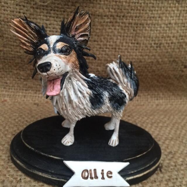 Custom Folk Art Dog On Wooden Base Based Your Pets Photos - image 1