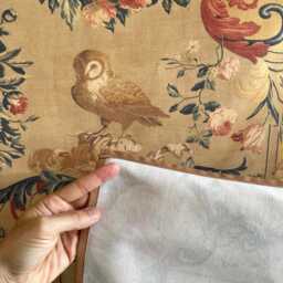 Arabesque Tapestry With Flowers & Birds - Printed, Floral Wall Tapestries. Ara001Eu - thumbnail 2