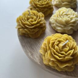 100% Beeswax&soy Flower Candle, Peony Rose Candle, Home Decor, Spring Spring Decor, Gift For Her - thumbnail 2