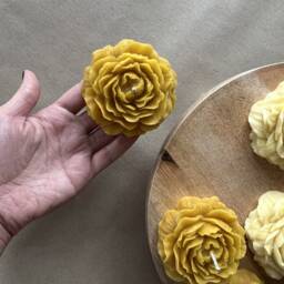 100% Beeswax&soy Flower Candle, Peony Rose Candle, Home Decor, Spring Spring Decor, Gift For Her - thumbnail 3
