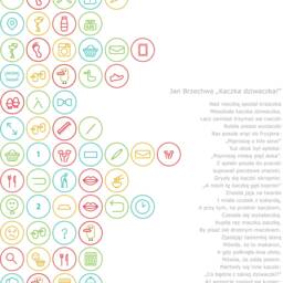 "Poster For Children's Room-Poem By Jan Brzechwy ""Duck Dziwaczka" - thumbnail 2